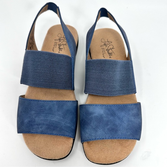 LifeStride Esta, Womens Blue Sandals Elastic Band - Picture 7 of 15